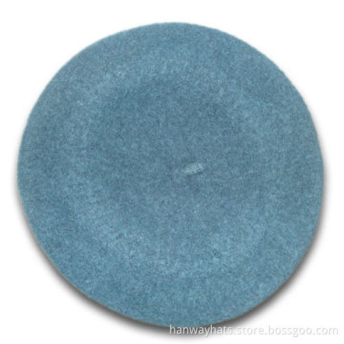 Women's Fashionable Wool Knitted Beret, Comes in Light Blue, Suitable for Winter